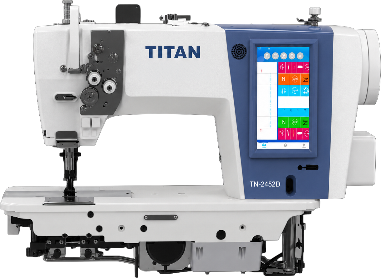 Titan TN-2452D - Intelligent Direct-Drive 2-Needle Split-Needle-Bar Lockstitch Machine