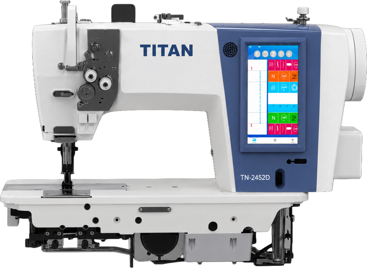 Titan TN-2452D - Intelligent Direct-Drive 2-Needle Split-Needle-Bar Lockstitch Machine